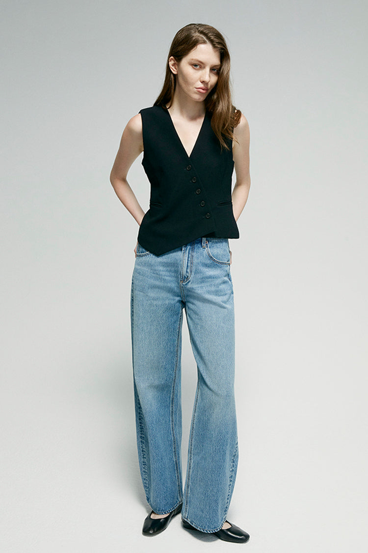 Women's Slope Curve High Rise Jeans HJ039