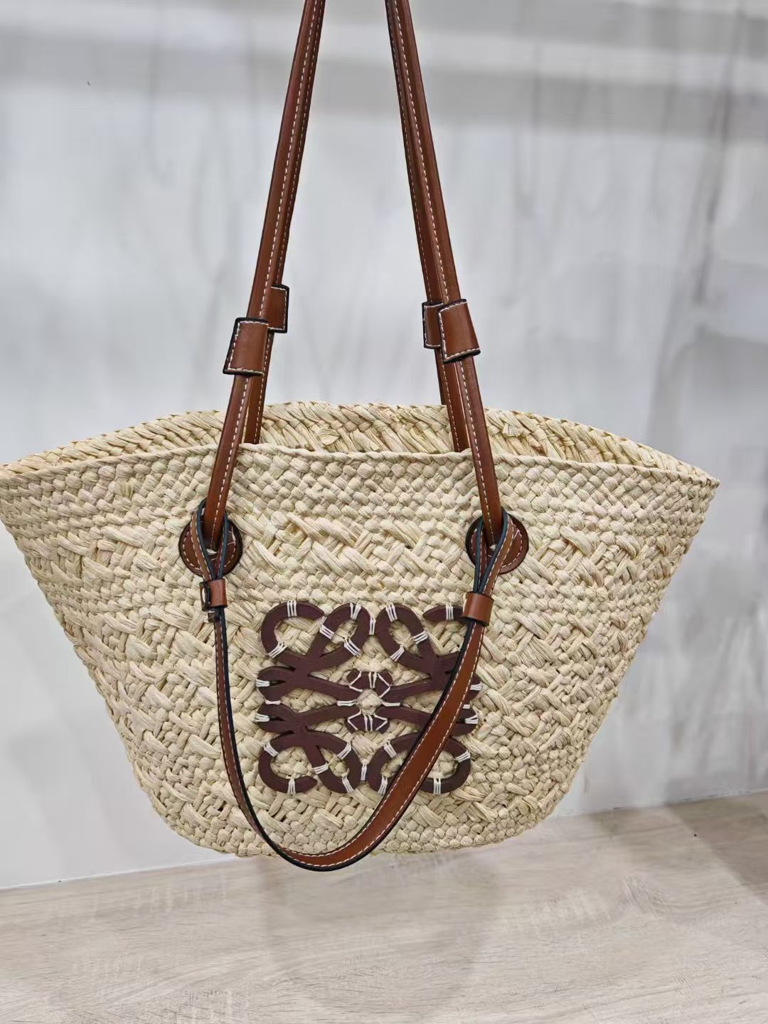 Women's Woven Straw Beach Bag – Summer Tote for Vacation & Everyday
