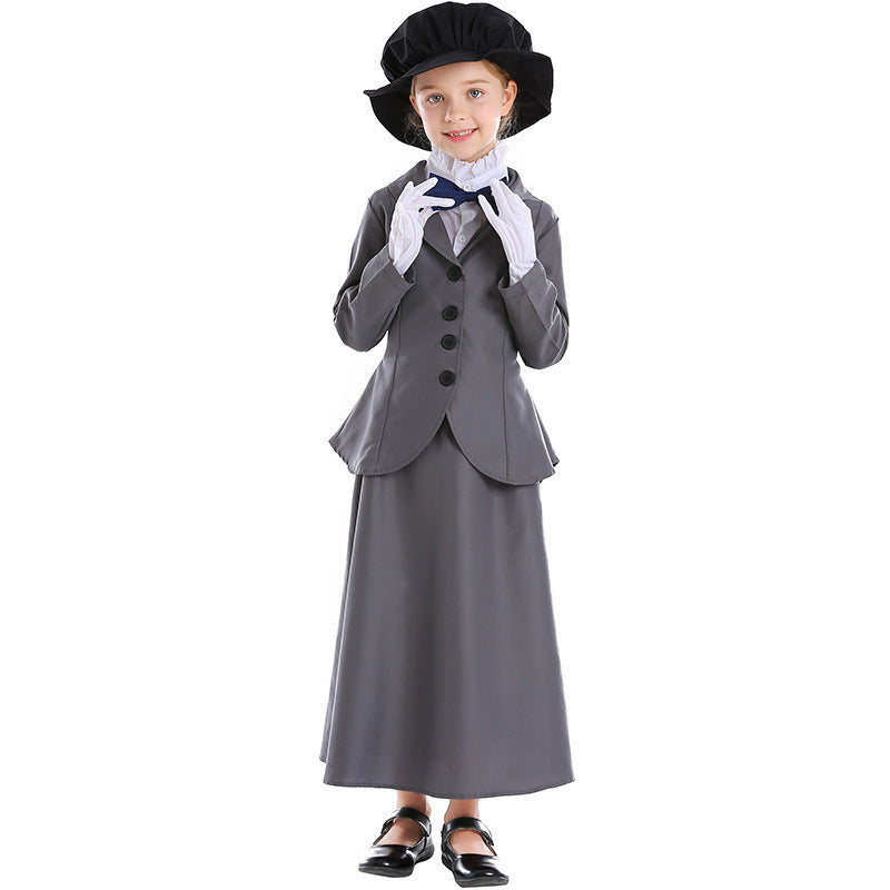 Storybook costume worn by a girl - styled on stage