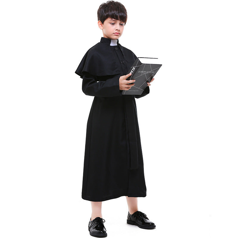 Choir Robe costume worn by a child - front view