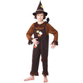 Scarecrow costume worn by a child - front view