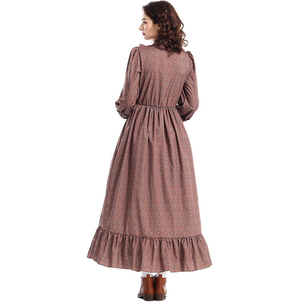 Medieval Knight costume worn by a girl - side view