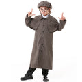 Sherlock Holmes costume worn by a family - back view
