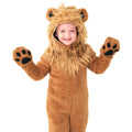 Lion costume worn by a family - back view