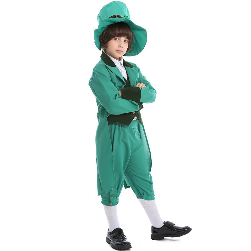Irish Fairy costume worn by a child - side view