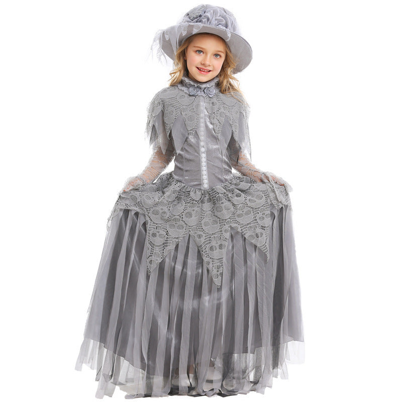 Storybook Princess costume worn by a girl - front view