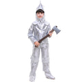 Tin Man costume worn by a child - back view