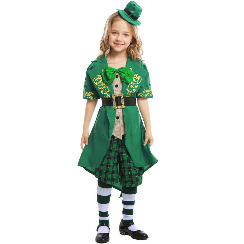 Irish Fairy costume worn by a family - detail view