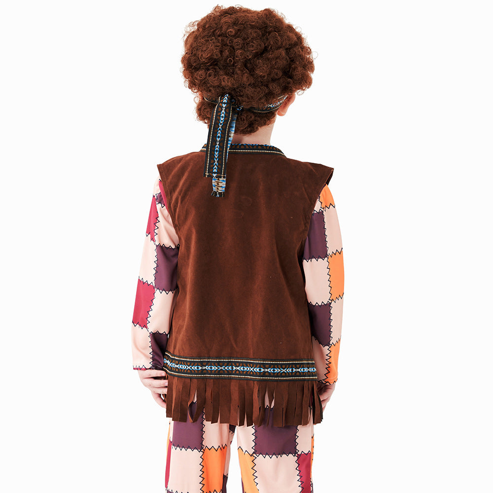 70s Disco costume worn by a child - front view