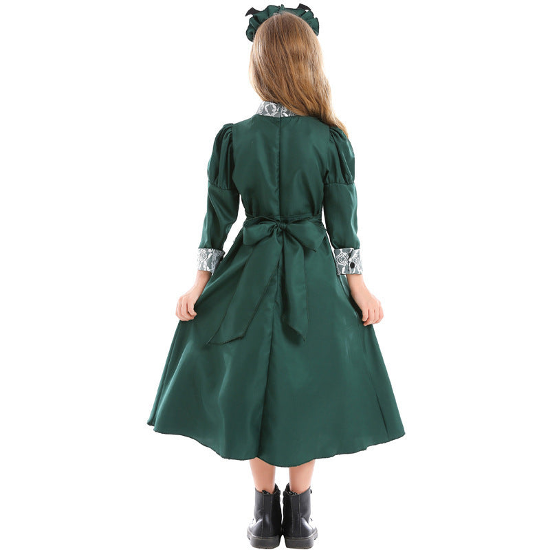 Bat costume worn by a family - back view