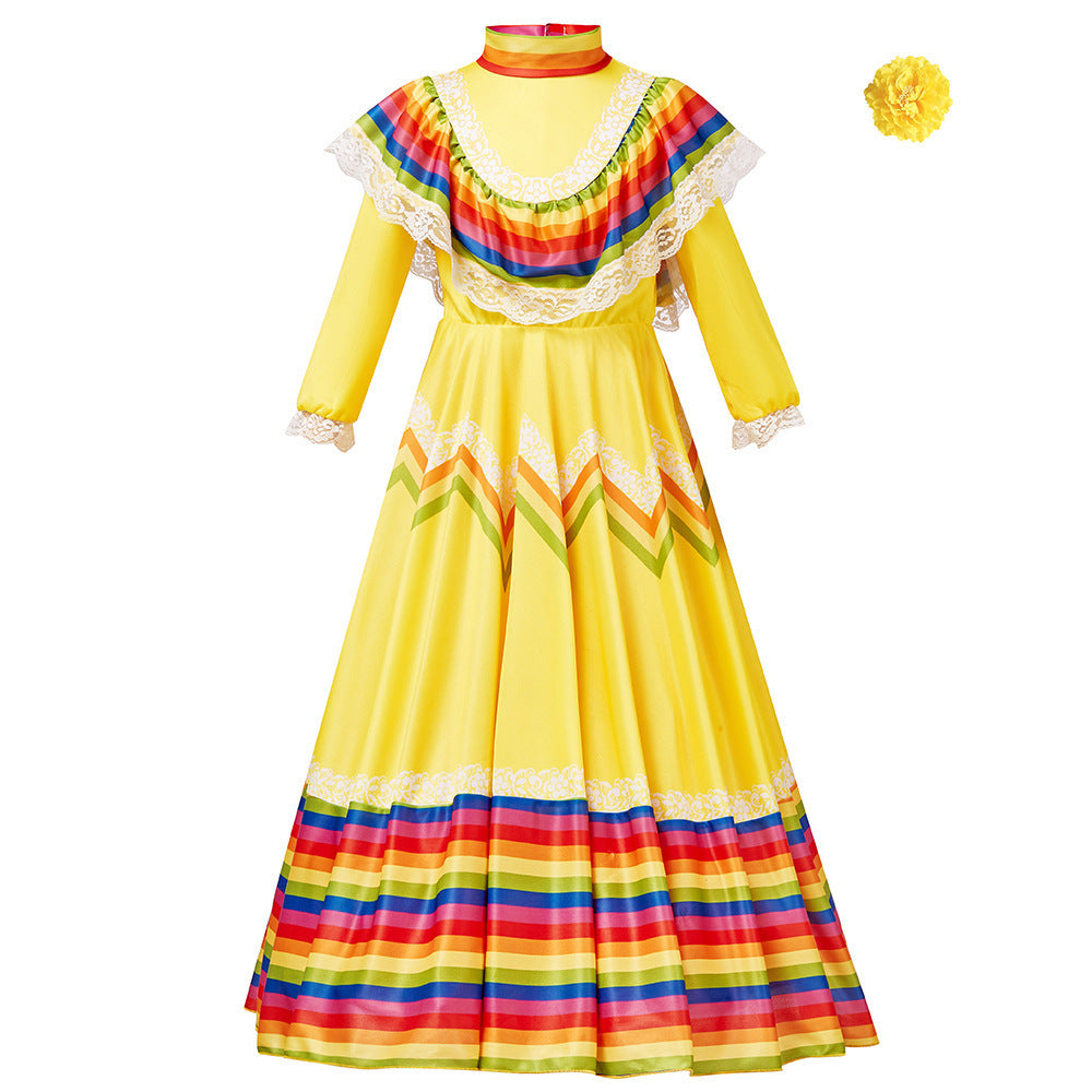 Storybook costume worn by a girl - back view