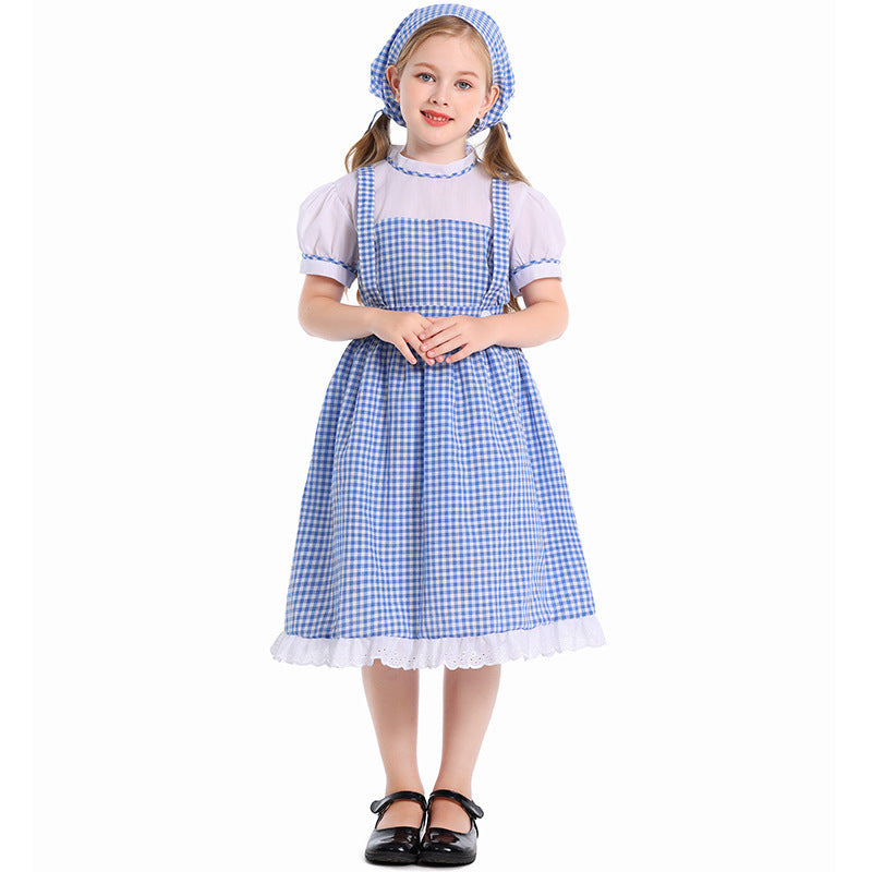 Storybook costume worn by a girl - front view