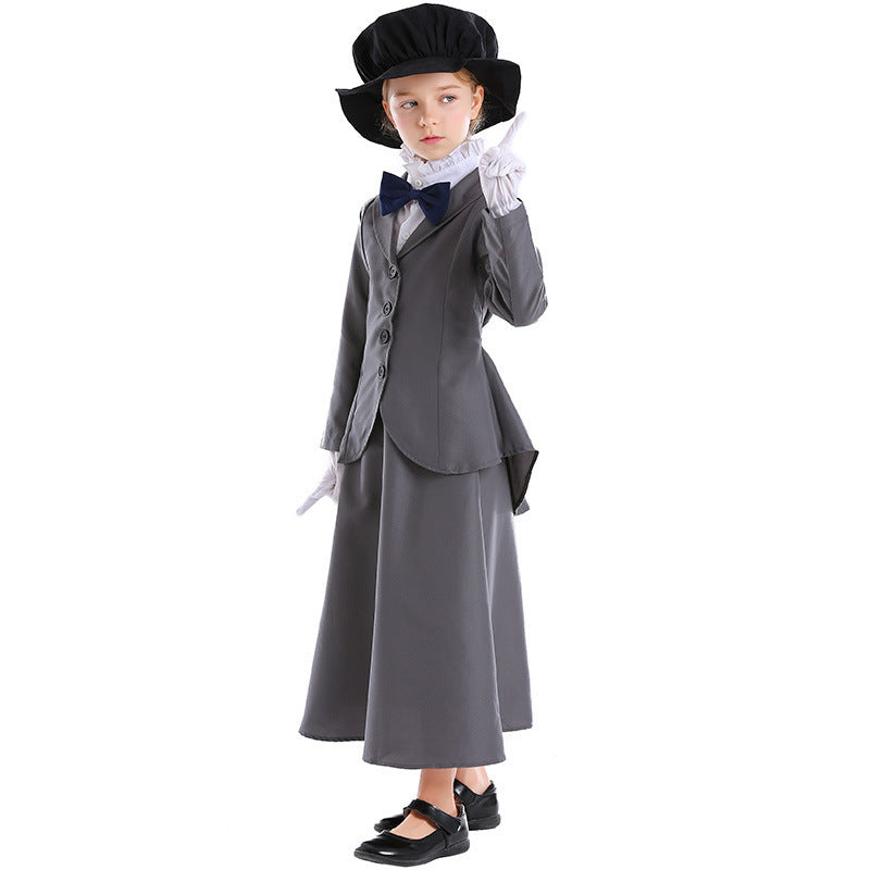 Storybook costume worn by a girl - back view