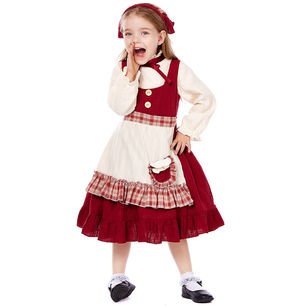 Little Match Girl costume worn by a girl - front view