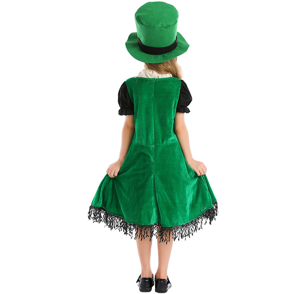 Irish Fairy costume worn by a girl - back view