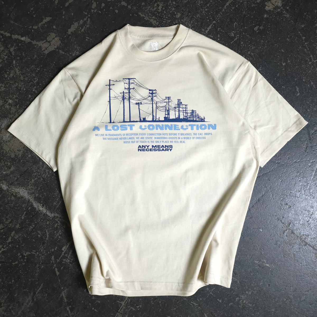 Lost Connection Graphic T-Shirt – Bone
