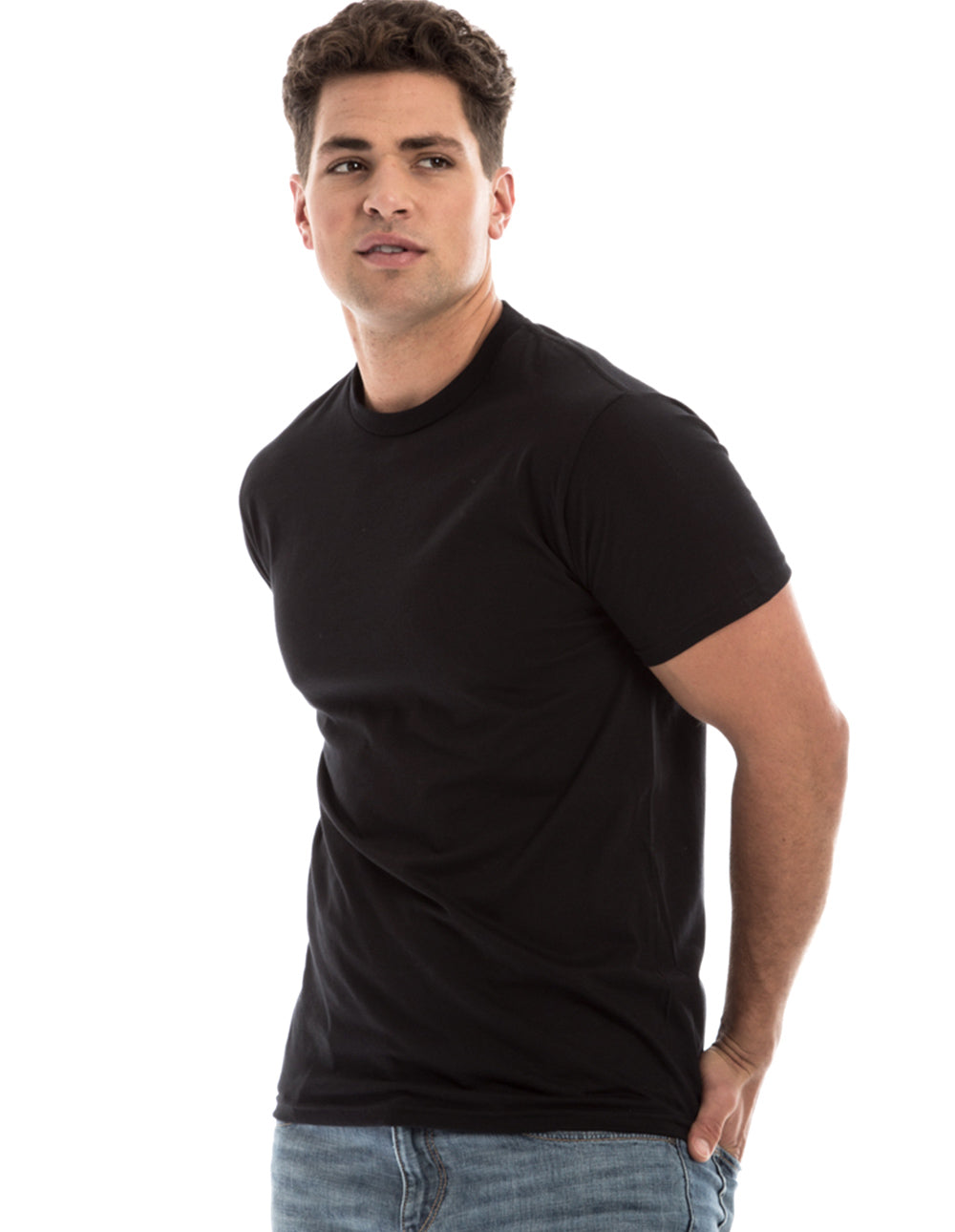 Retro Ring-Spun Crew Neck T-Shirt 2100