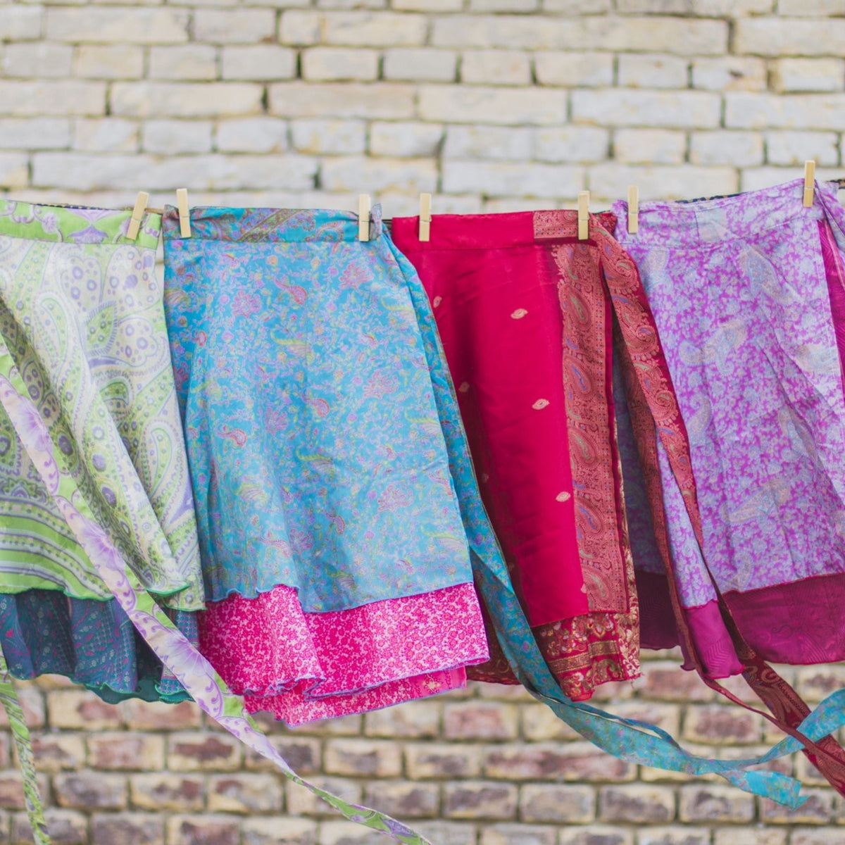 Women's Original Sari Wrap Skirt – Boho Versatile Style
