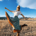 Women's Original Sari Wrap Skirt – Boho Versatile Style