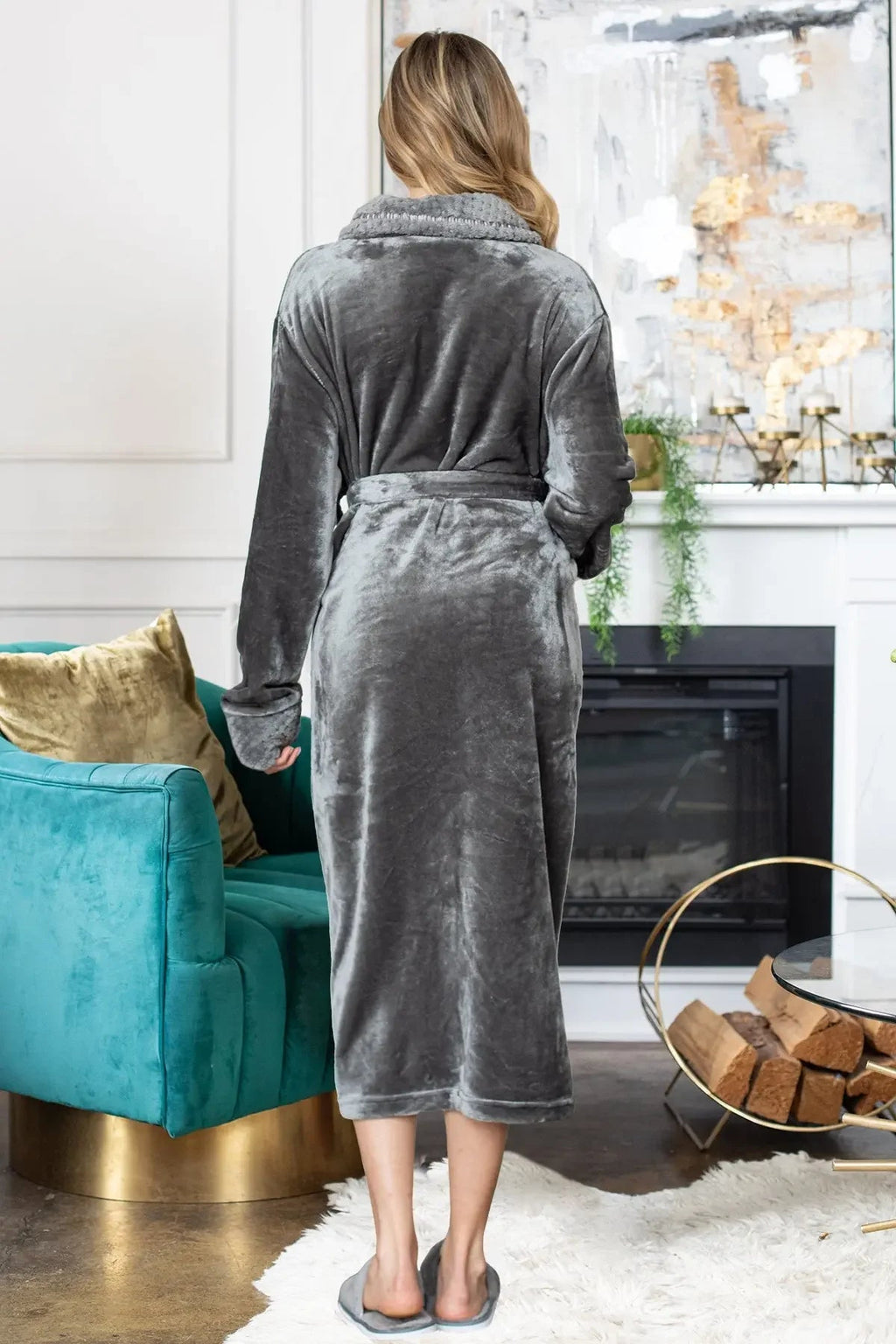 Women's Ultra Soft Plush Bathrobe – Cozy Loungewear