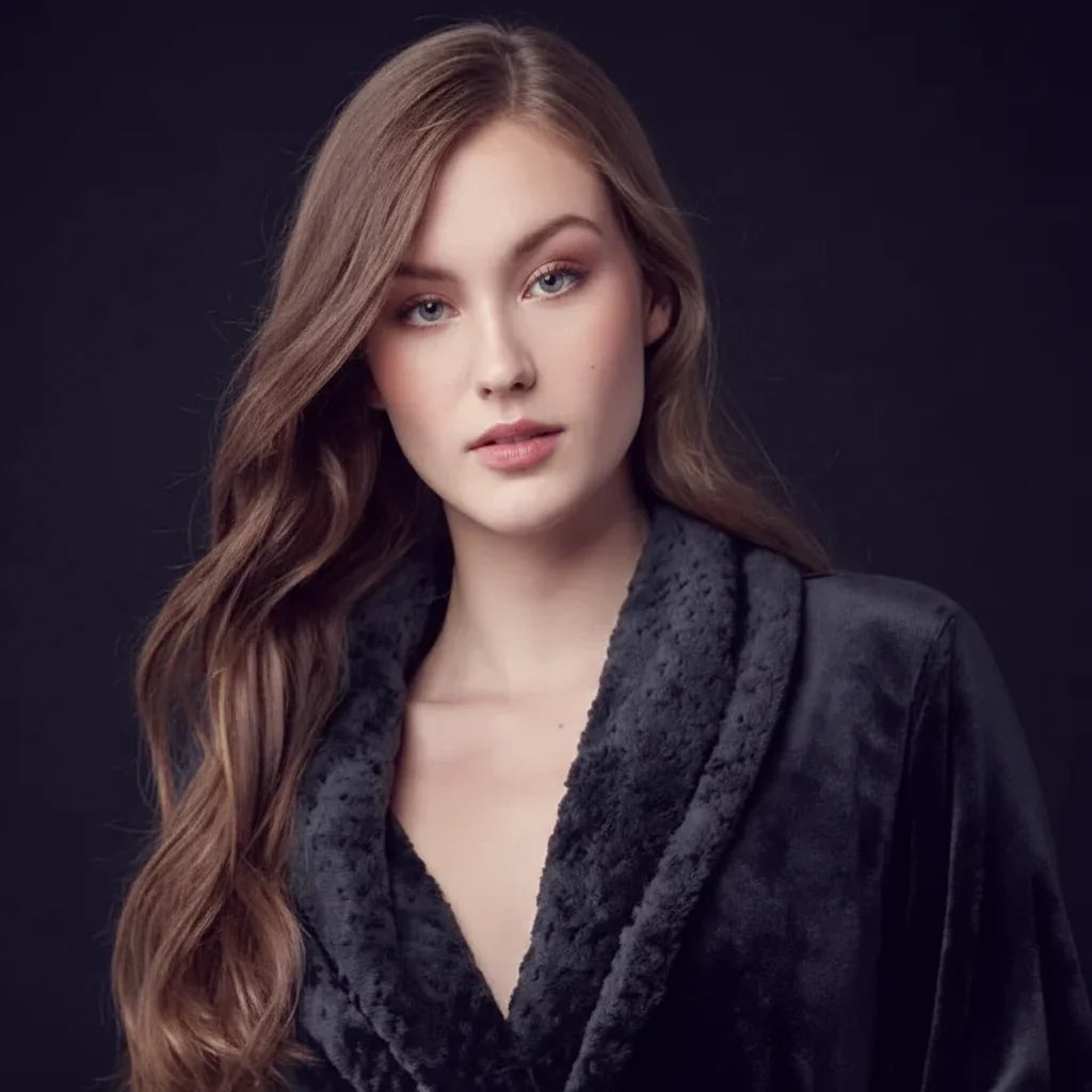 Women's Ultra Soft Plush Bathrobe – Cozy Loungewear