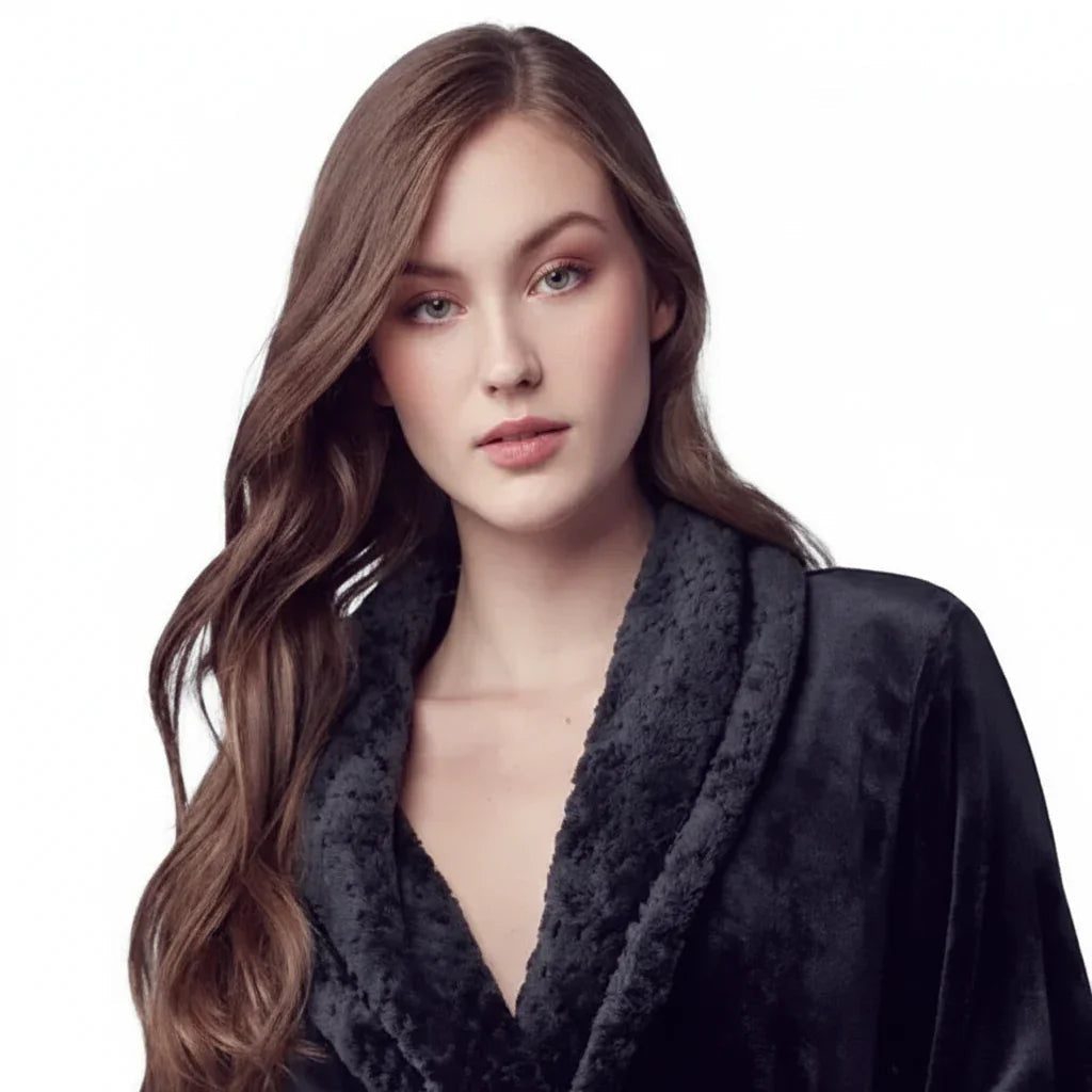 Women's Ultra Soft Plush Bathrobe – Cozy Loungewear
