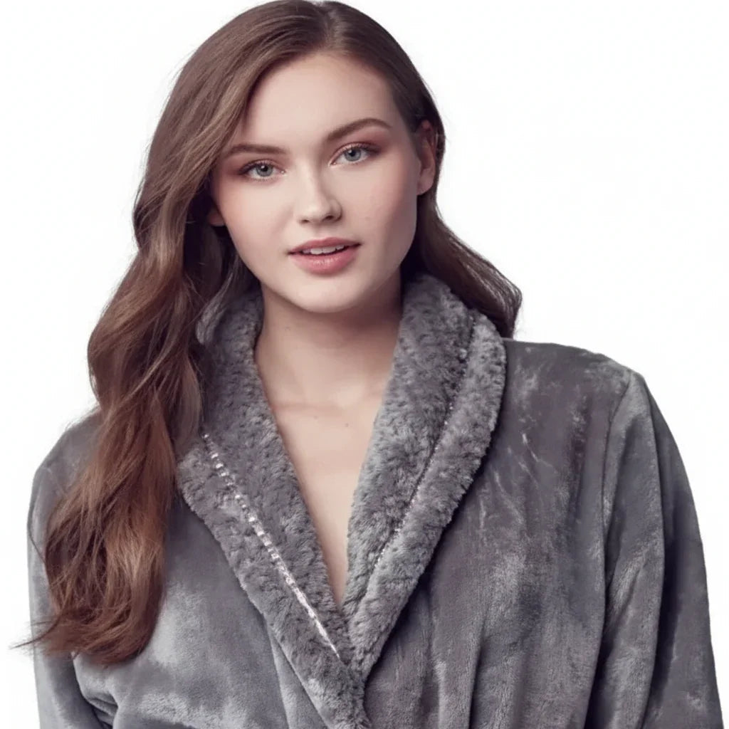 Women's Ultra Soft Plush Bathrobe – Cozy Loungewear
