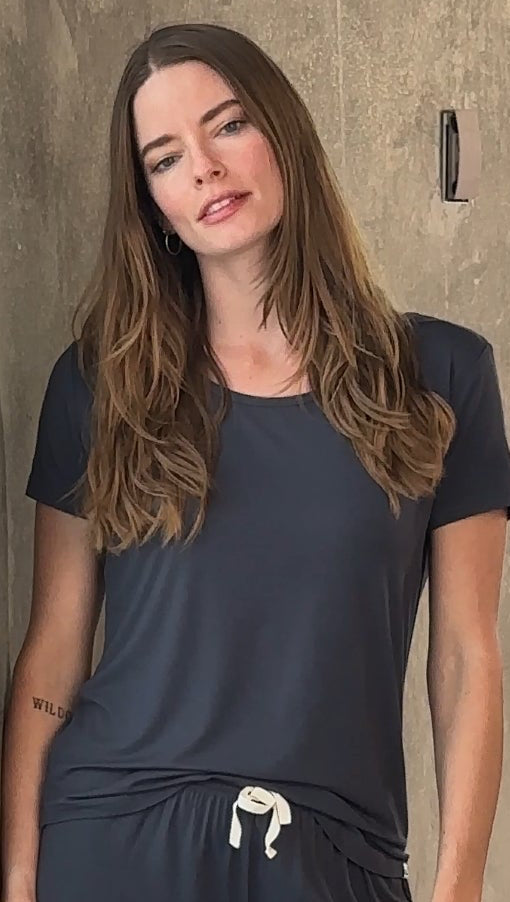 Women's Bamboo Lounge Set – Lounge T-Shirt & Shorts
