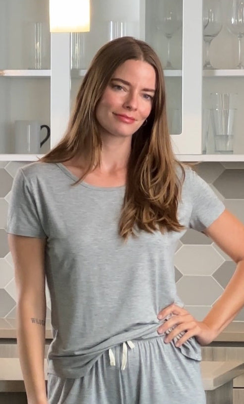 Women's Bamboo Lounge Set – Lounge T-Shirt & Shorts